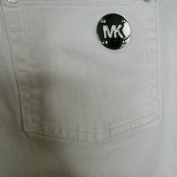 Michael Kors Straight Leg White Denim Jean Pants Womens Size 10 - Picture 7 of 15